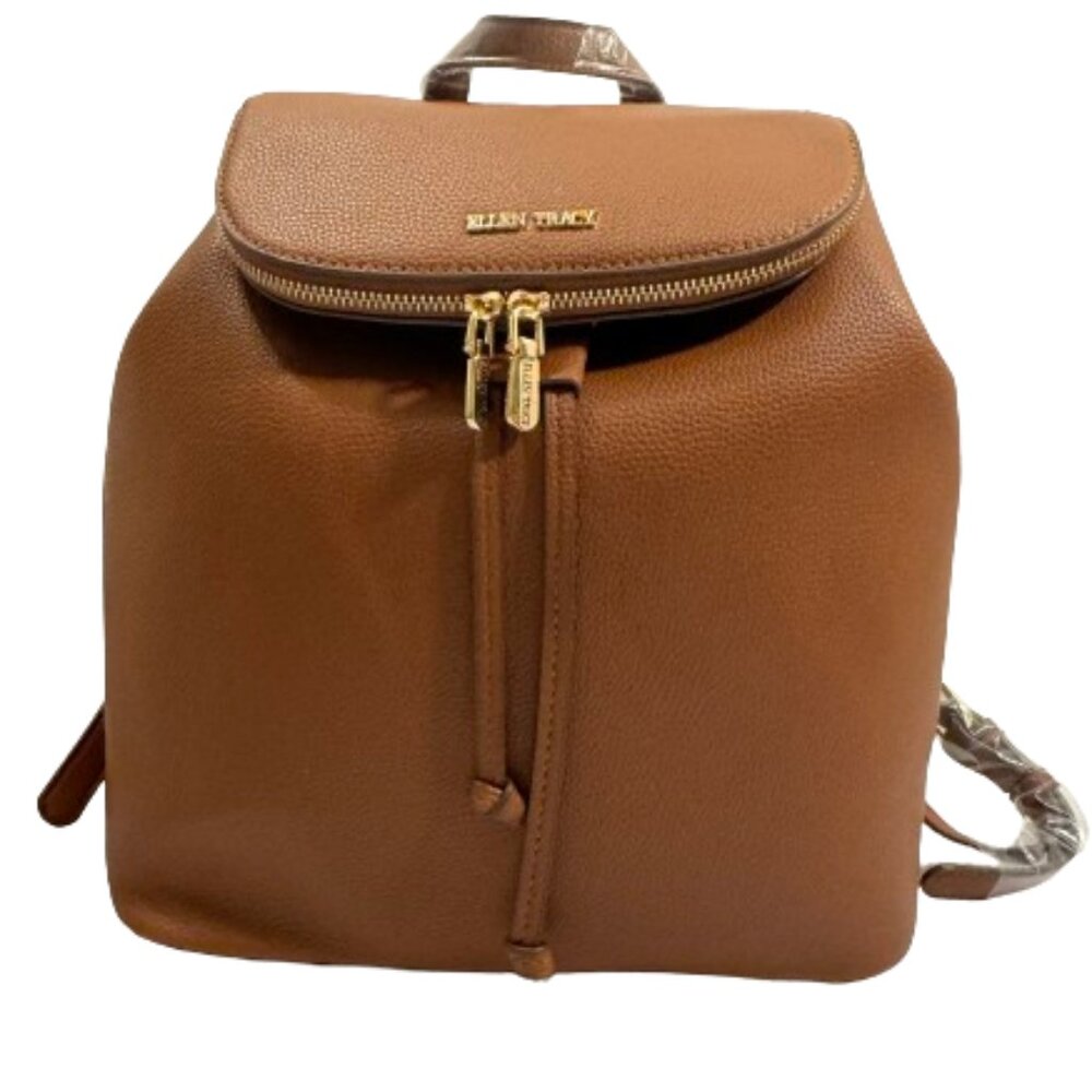 NWT Ellen Tracy Brown Backpack